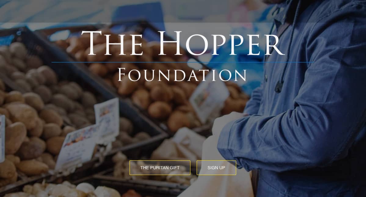 The Hopper Foundation - website design by The Big ideas Collective