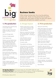 Publishing Information Guide - Business Books
