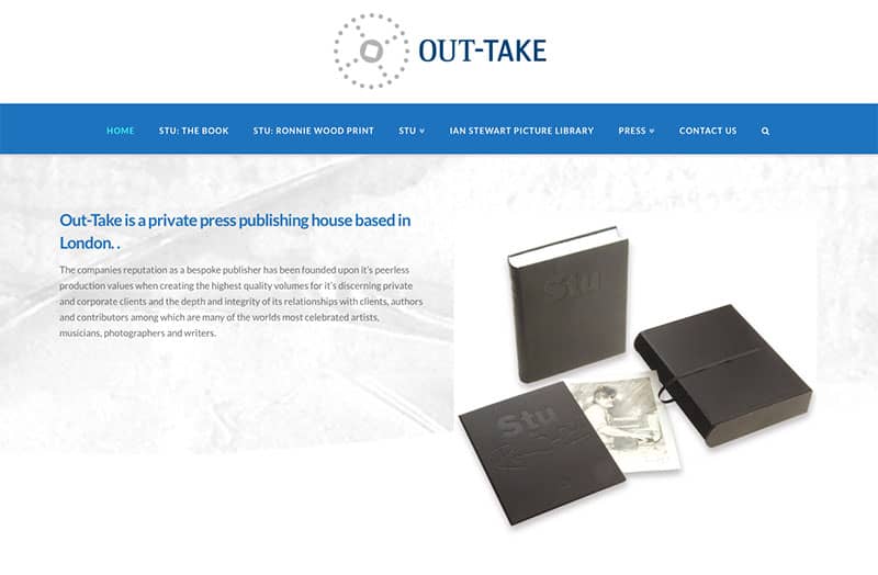 Out Take Publishing - website design by The Big Ideas Collective